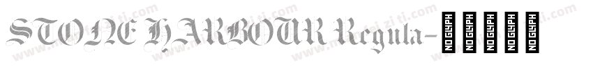 STONE HARBOUR Regula字体转换